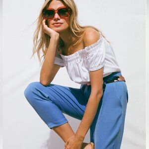 Erica Cropped Off-The-Shoulder Blouse, Anthropologie